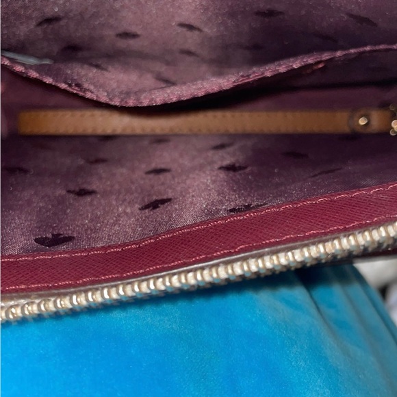 Michael Kors Blossom Leather Top Zip - Picture 3 of 3